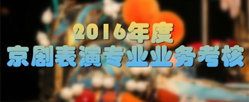 男人操女人免费视频国家京剧院2016年度京剧表演专业业务考...